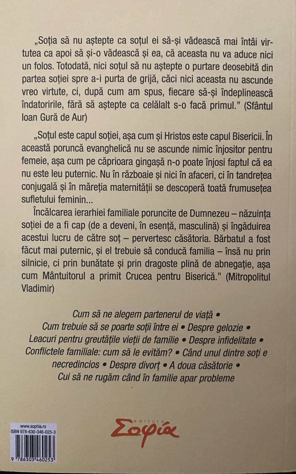 Cum să întemeiem o familie ortodoxă — verso