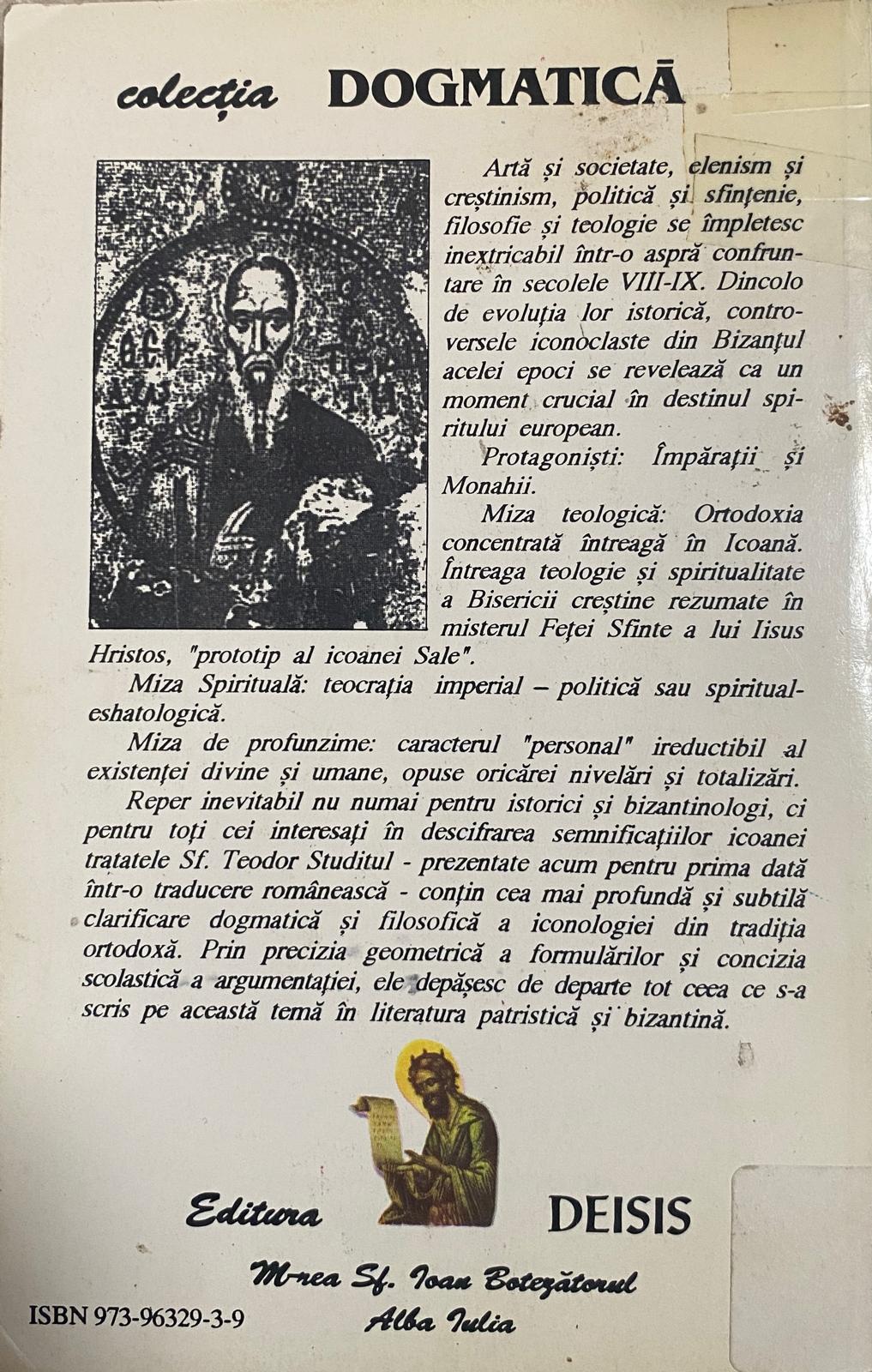 ”Iisus Hristos prototip al icoanei Sale” — verso