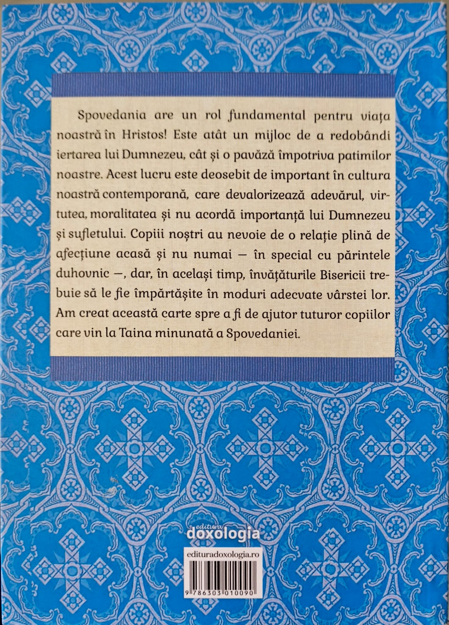 Sfanta Spovedanie pe intelesul copiilor — verso